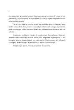 La Problématique de l' Être de la personne Chez Edith Stein