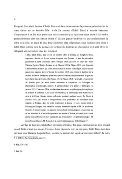 La Problématique de l' Être de la personne Chez Edith Stein