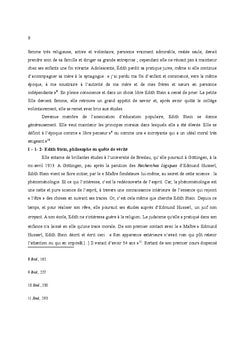 La Problématique de l' Être de la personne Chez Edith Stein