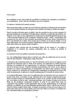 Orientations en Modélisation, Simulation et Applications