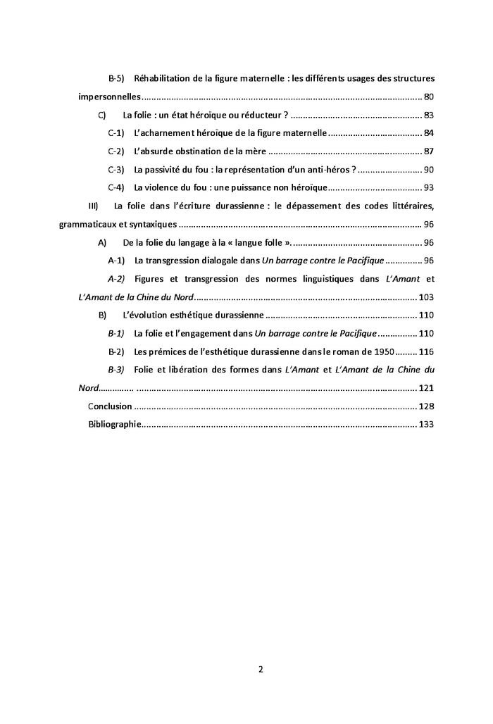 Les formes de la folie dans le cycle du Barrage