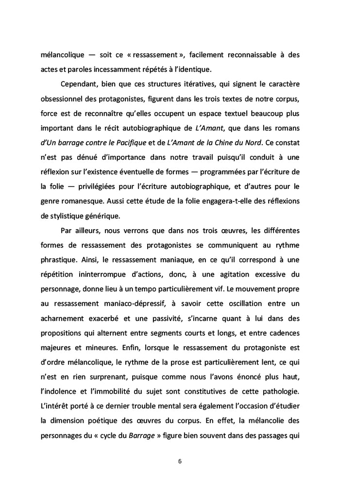 Les formes de la folie dans le cycle du Barrage