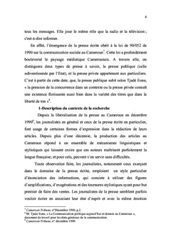 L'énonciation journalistique dans la presse camerounaise