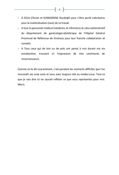 Procidence du cordon ombilical à l'HGPRK (2000-2005)