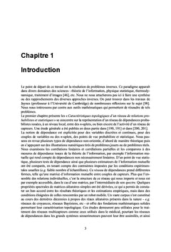 Corrélation, indépendance et modèles inverses