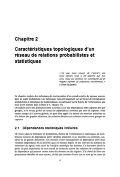 Corrélation, indépendance et modèles inverses
