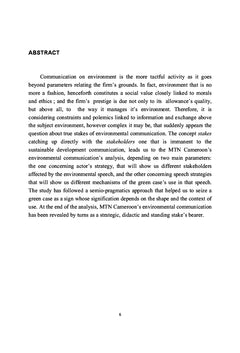 Entreprise et communication environnementale:analyse sémiopragmatique