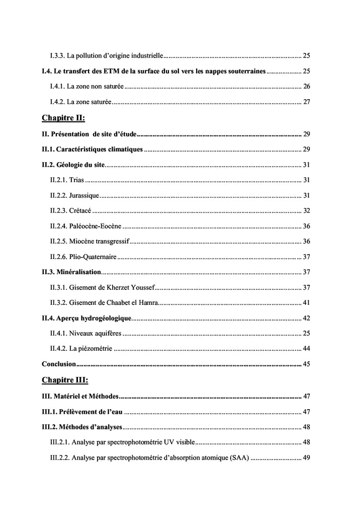 Hydrogéochimie des eaux souterraines