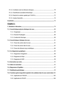 Hydrogéochimie des eaux souterraines