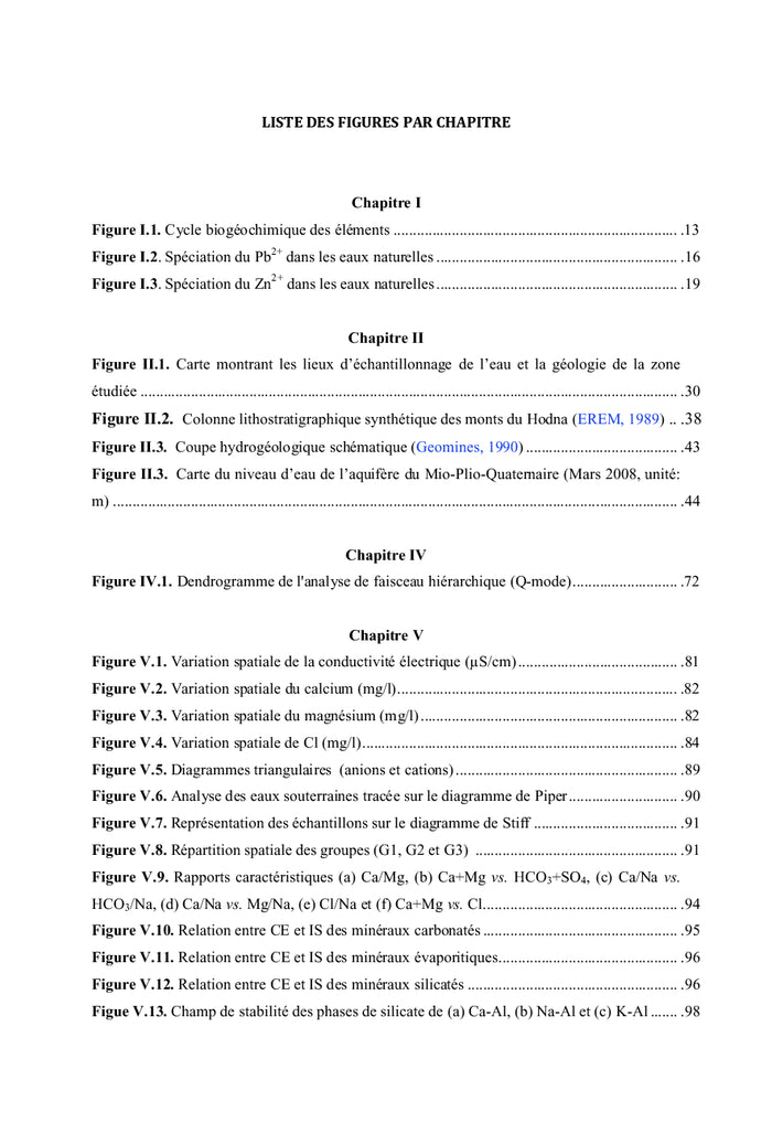 Hydrogéochimie des eaux souterraines