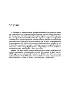Extrapolation Vectorielle et Applications aux EDP