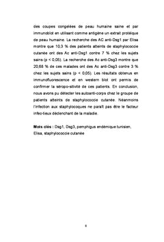 Infections à staphylocoques et pemphigus endémique tunisien