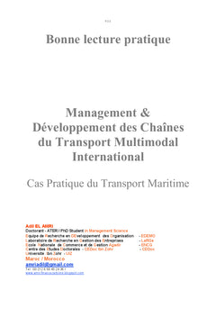 Management des chaînes du transport multimodal international