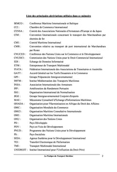 Management des chaînes du transport multimodal international