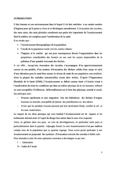Recherche des outils de décision dans la gestion des excrétas