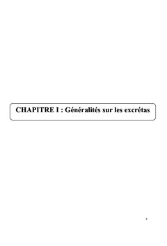 Recherche des outils de décision dans la gestion des excrétas