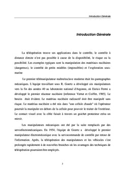 La transparence et la passivité d'un système de téléopération