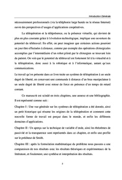 La transparence et la passivité d'un système de téléopération