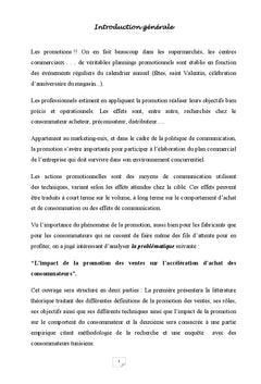 La promotion des ventes & le comportement du consommateur