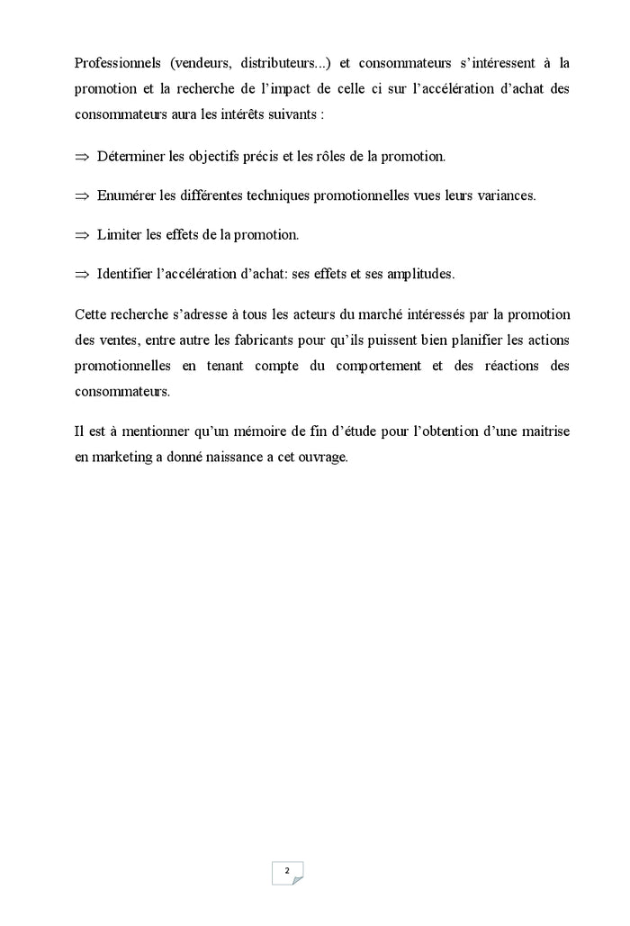 La promotion des ventes & le comportement du consommateur
