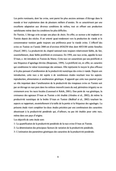 Productivité pondérale des brebis en race D'man en Tunisie
