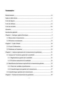 Transmission du paludisme dans le sud-ouest Cameroun