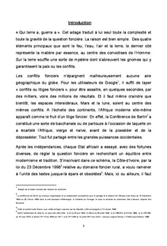 Le volet pénal des conflits du foncier rural en Côte d'Ivoire