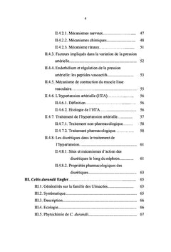Propriétés cardiovasculaires de Celtis durandii Engler (Ulmacées)