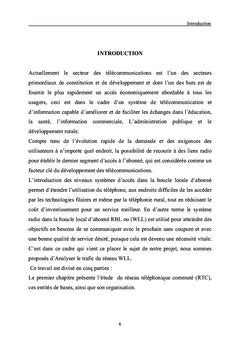 Analyse du trafic du réseau WLL (Wireless Local Loop)