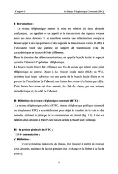 Analyse du trafic du réseau WLL (Wireless Local Loop)