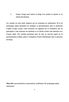 L'influence des technologies sur la personnalisation des objets
