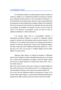 Étude descriptive des raisons du choix de l'allaitement artificiel