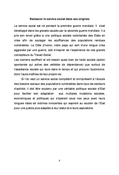 Le service social en milieu judiciaire,scolaire et universitaire