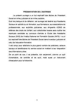 Le service social en milieu judiciaire,scolaire et universitaire