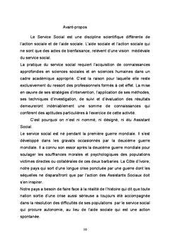 Le service social en milieu judiciaire,scolaire et universitaire