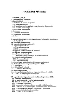 L''étude des systèmes d''information scientifique et technique tome i