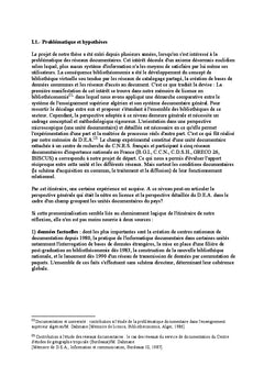 L''étude des systèmes d''information scientifique et technique tome i