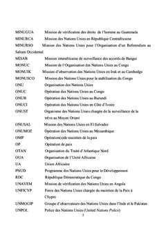 Les Droits de L'Homme Dans Les Opérations de Paix de l'ONU