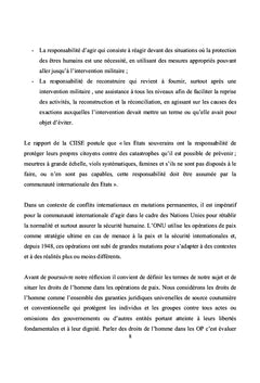 Les Droits de L'Homme Dans Les Opérations de Paix de l'ONU