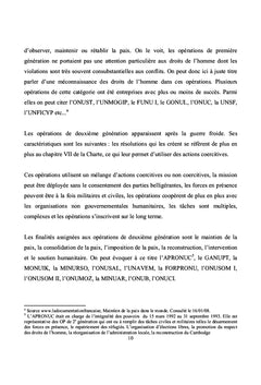 Les Droits de L'Homme Dans Les Opérations de Paix de l'ONU
