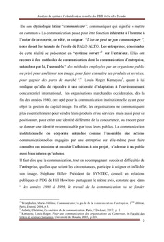 Analyse du système d'identification visuelle d'une entreprise