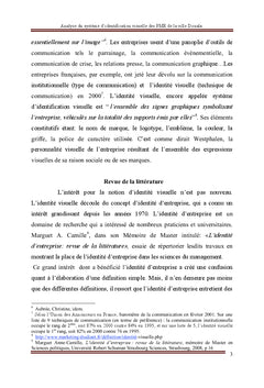 Analyse du système d'identification visuelle d'une entreprise