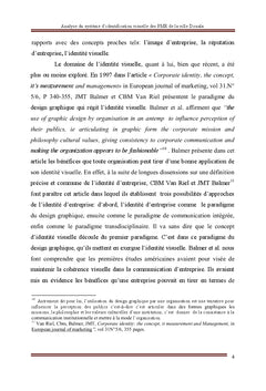Analyse du système d'identification visuelle d'une entreprise