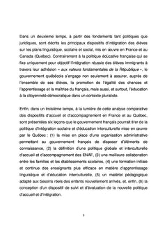 Accueil et accompagnement des élèves issus de l'immigration