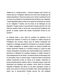 Accueil et accompagnement des élèves issus de l'immigration