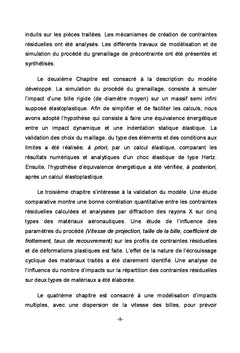 Simulation du procédé du grenaillage de précontrainte
