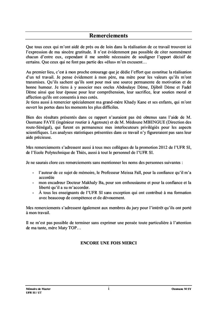 Le trafic, du point de vue dimensionnement rationnel et mécanistique