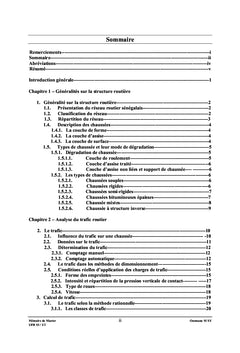 Le trafic, du point de vue dimensionnement rationnel et mécanistique