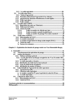 Le trafic, du point de vue dimensionnement rationnel et mécanistique