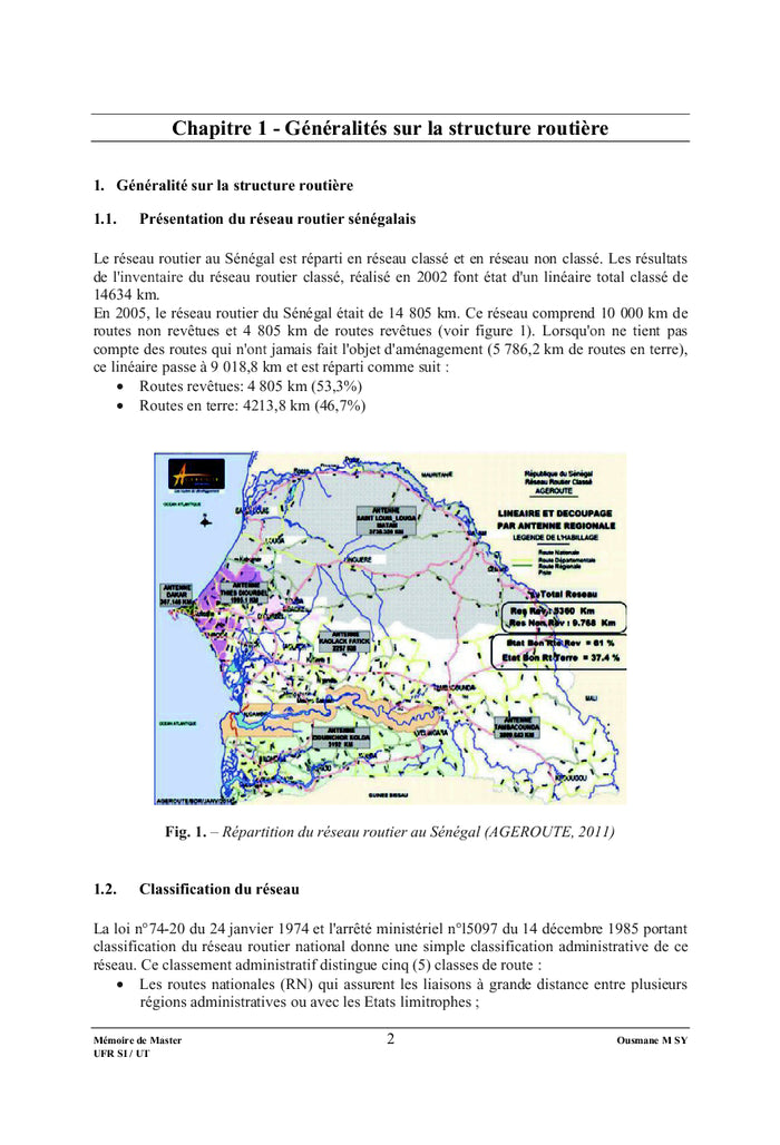 Le trafic, du point de vue dimensionnement rationnel et mécanistique